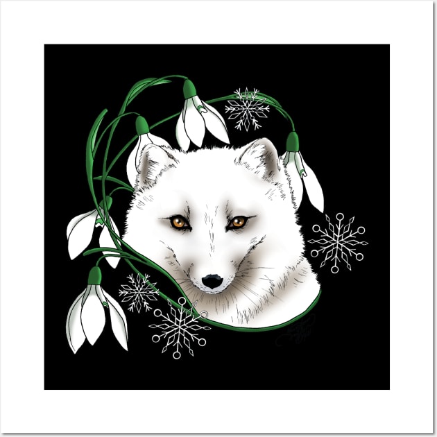 Arctic Fox Wall Art by tigressdragon